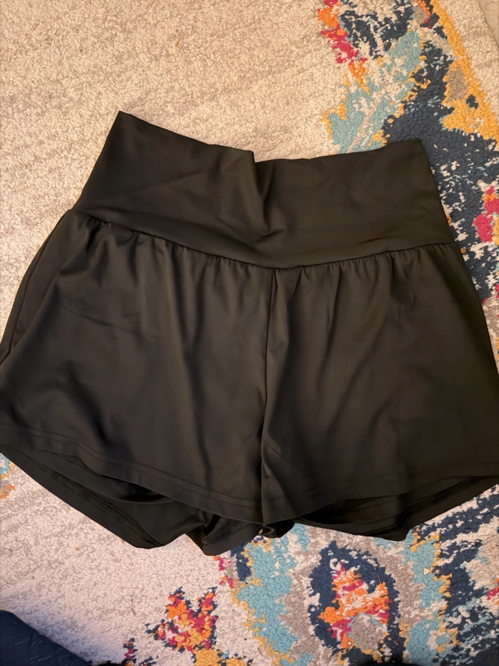 HALARA Black High-Waist Athletic Shorts